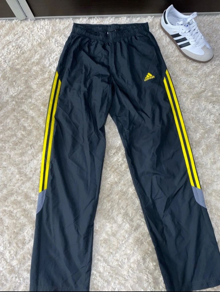 Adidas Vintage adidas sweatpants black-yellow Size US 30 / EU 46 - 2 Thumbnail