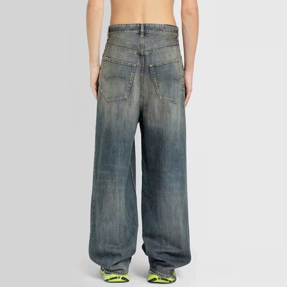 Japanese Brand × Vintage Washed Blue Baggy Jeans Size US 32 / EU 48 - 2 Thumbnail