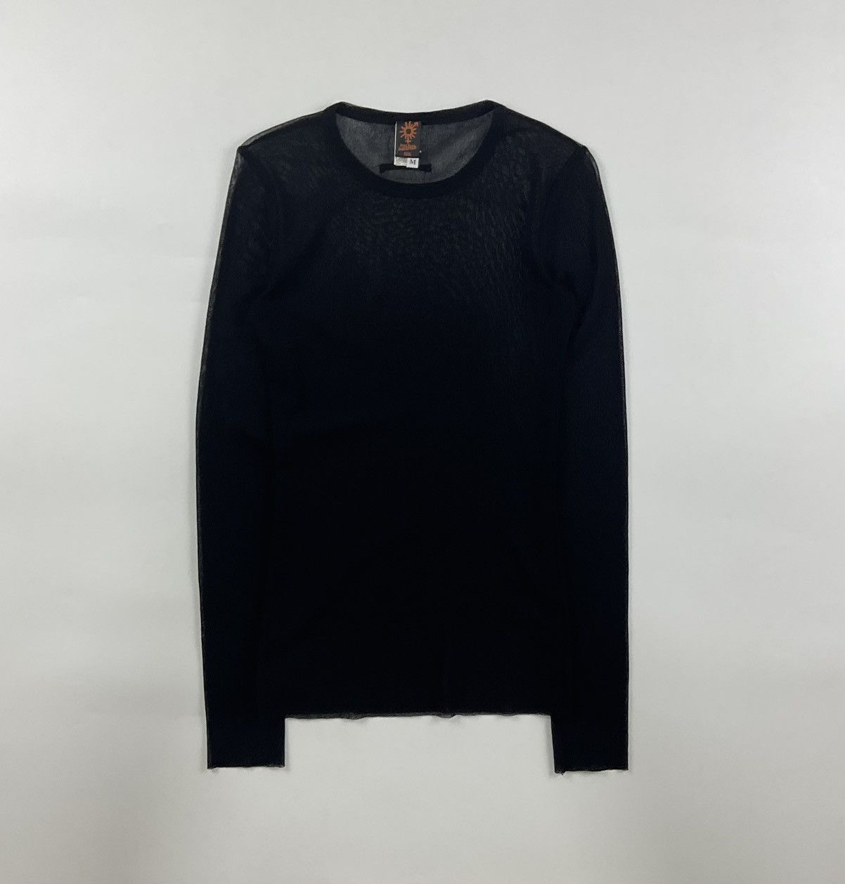 image of Jean Paul Gaultier Mesh Long Sleeve in Black, Men's (Size Medium)