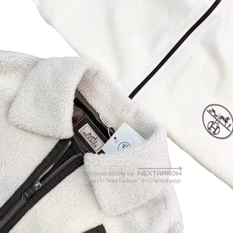 Hermes Hermes Mixed Leather Sheepskin Jacket Size US M / EU 48-50 / 2 - 3 Thumbnail