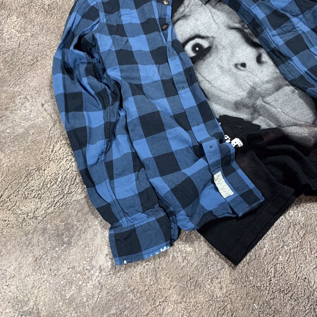 Vintage Vintage 90s Y2K Plaid Shirt Graphic Grunge Streetwear Boxy M Size US M / EU 48-50 / 2 - 2 Thumbnail