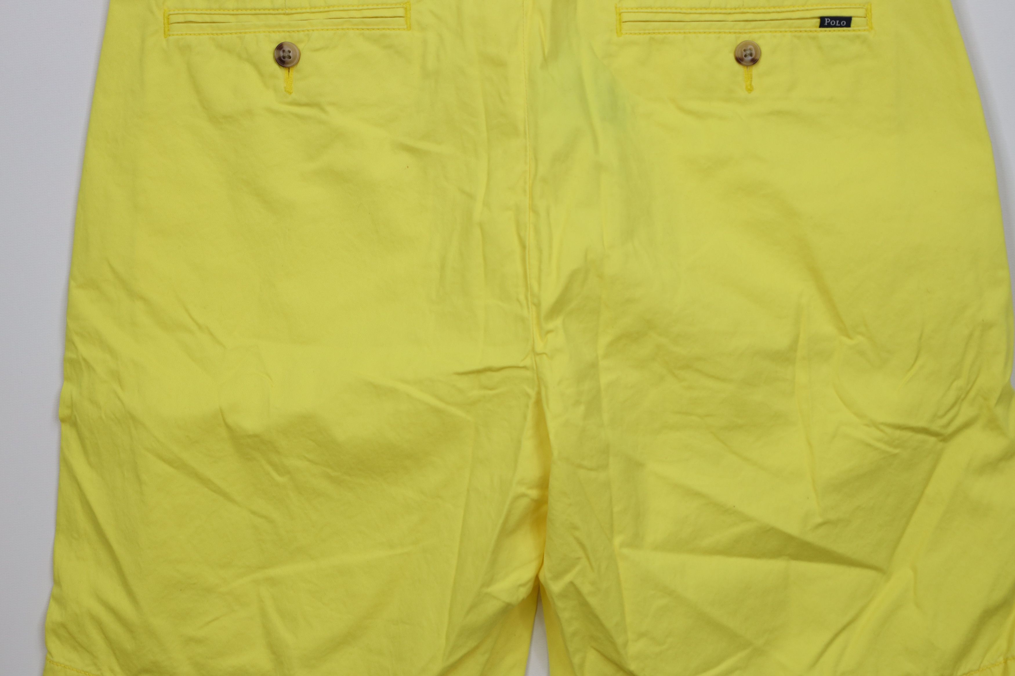 Ralph Lauren Vintage 90s Ralph Lauren Above Knee Chino Golf Shorts Yellow Size US 30 / EU 46 - 11 Thumbnail