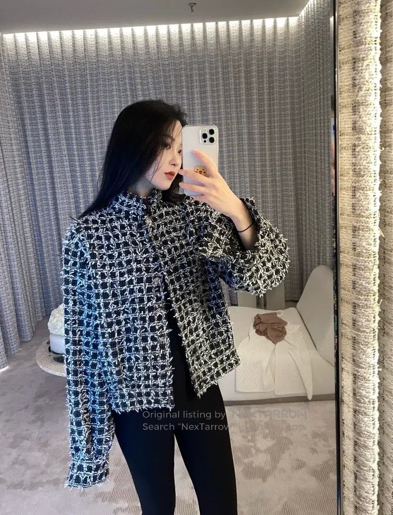 Chanel Chanel 23a Handicraft Workshop Series Black and White Plai Size XXS / US 00 / IT 34 - 2 Thumbnail