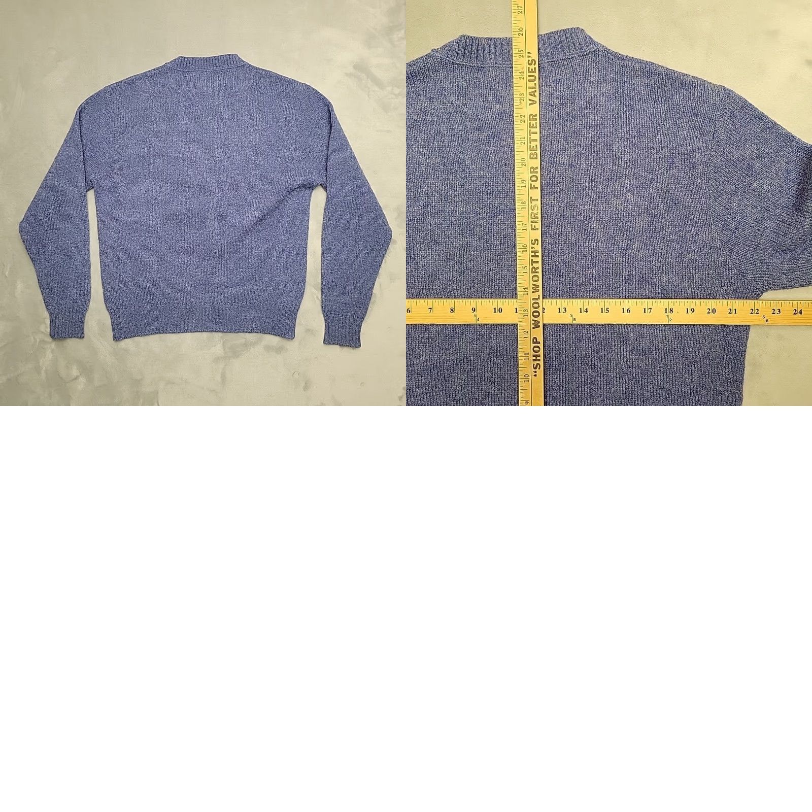 Jantzen VINTAGE Jantzen Sweater Men M Blue Pullover Crewneck 80s 90s Made in USA Size US M / EU 48-50 / 2 - 8 Thumbnail