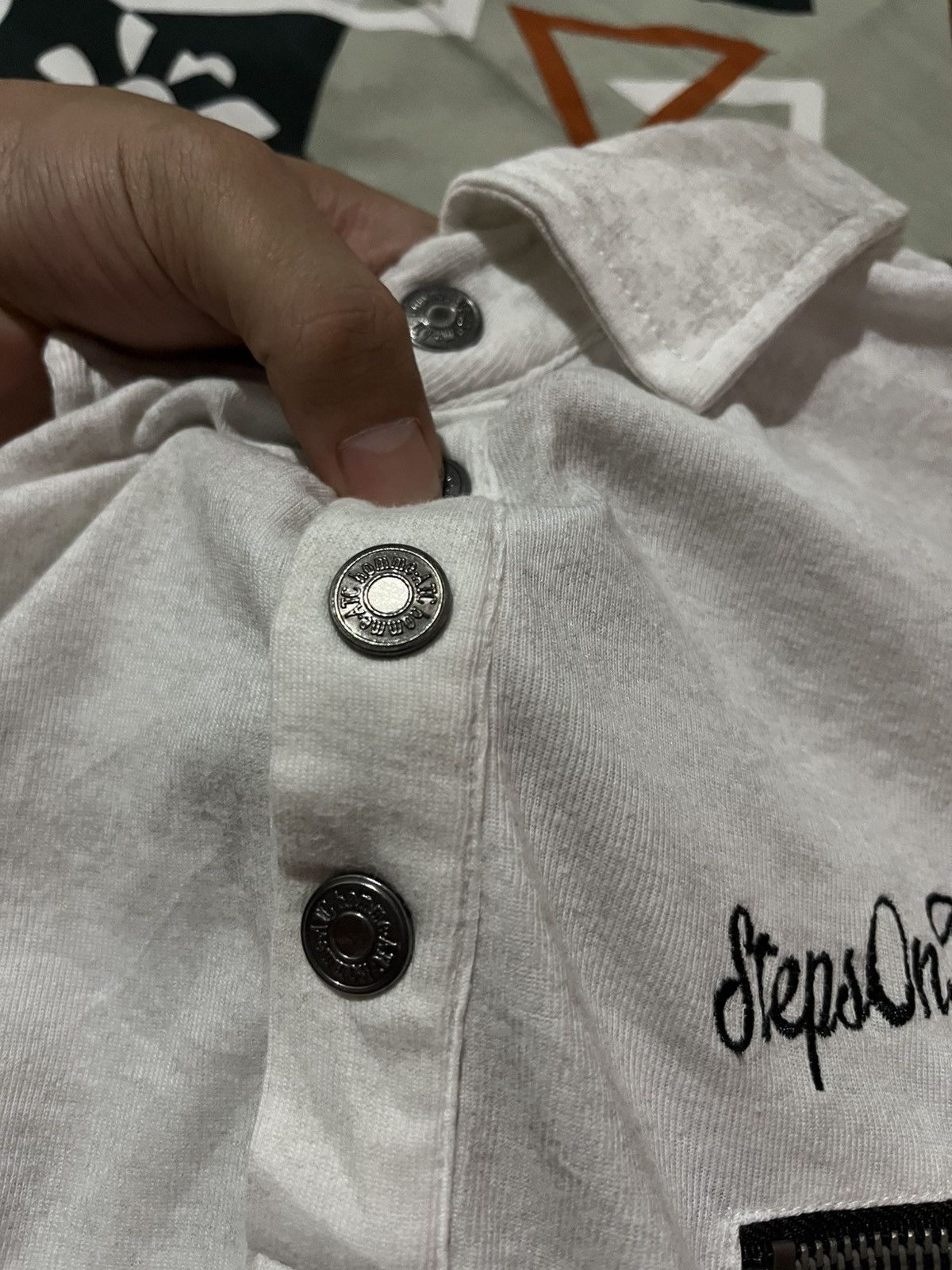 In The Attic × Japanese Brand In The Attic Homme Grey Tie Dye Polo Shirt Size US L / EU 52-54 / 3 - 6 Thumbnail