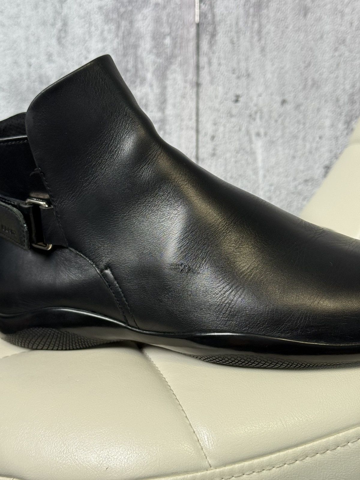 Prada Prada Sport Leather Ankle Boots Strap Men’s Chelsea Shoes Size US 11 / EU 44 - 11 Thumbnail