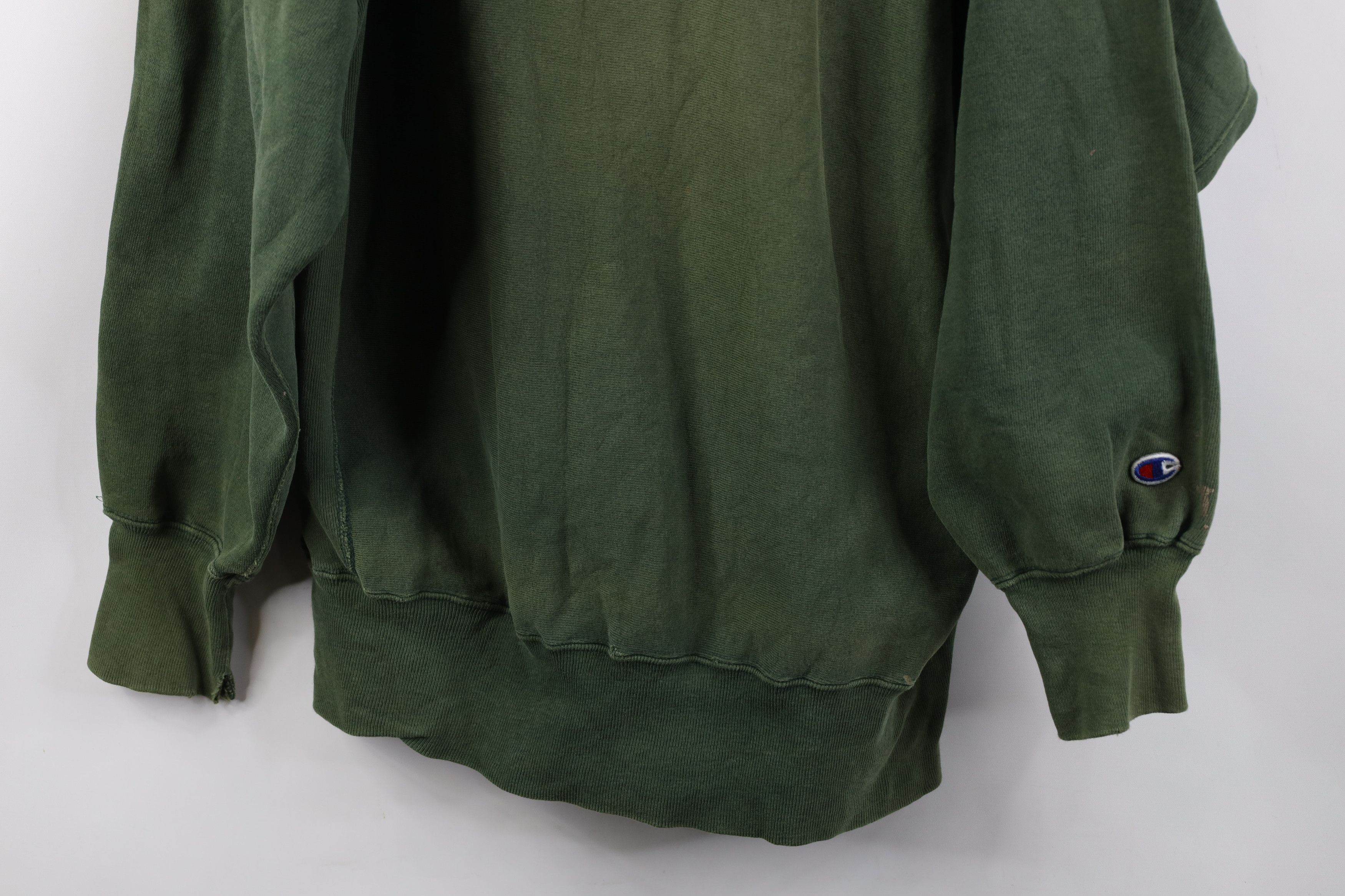 Champion Vintage 80s 90s Champion Reverse Weave Sweatshirt Green USA Size US XXL / EU 58 / 5 - 3 Thumbnail