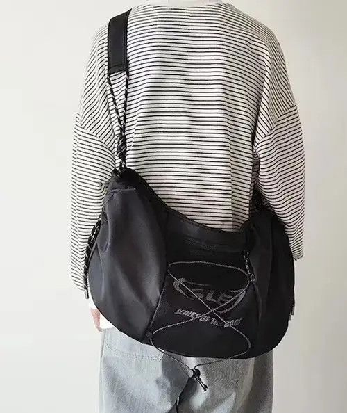 Japanese Brand Fashion Hiphop rope sling side bag messenger crossbody bag Size ONE SIZE - 2 Thumbnail