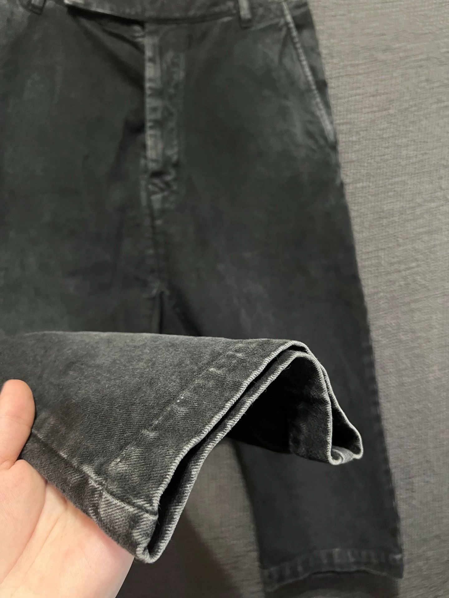 Rick Owens Rick Owens 11fw Distressed Drop Cropped Jeans Size US 29 - 6 Thumbnail