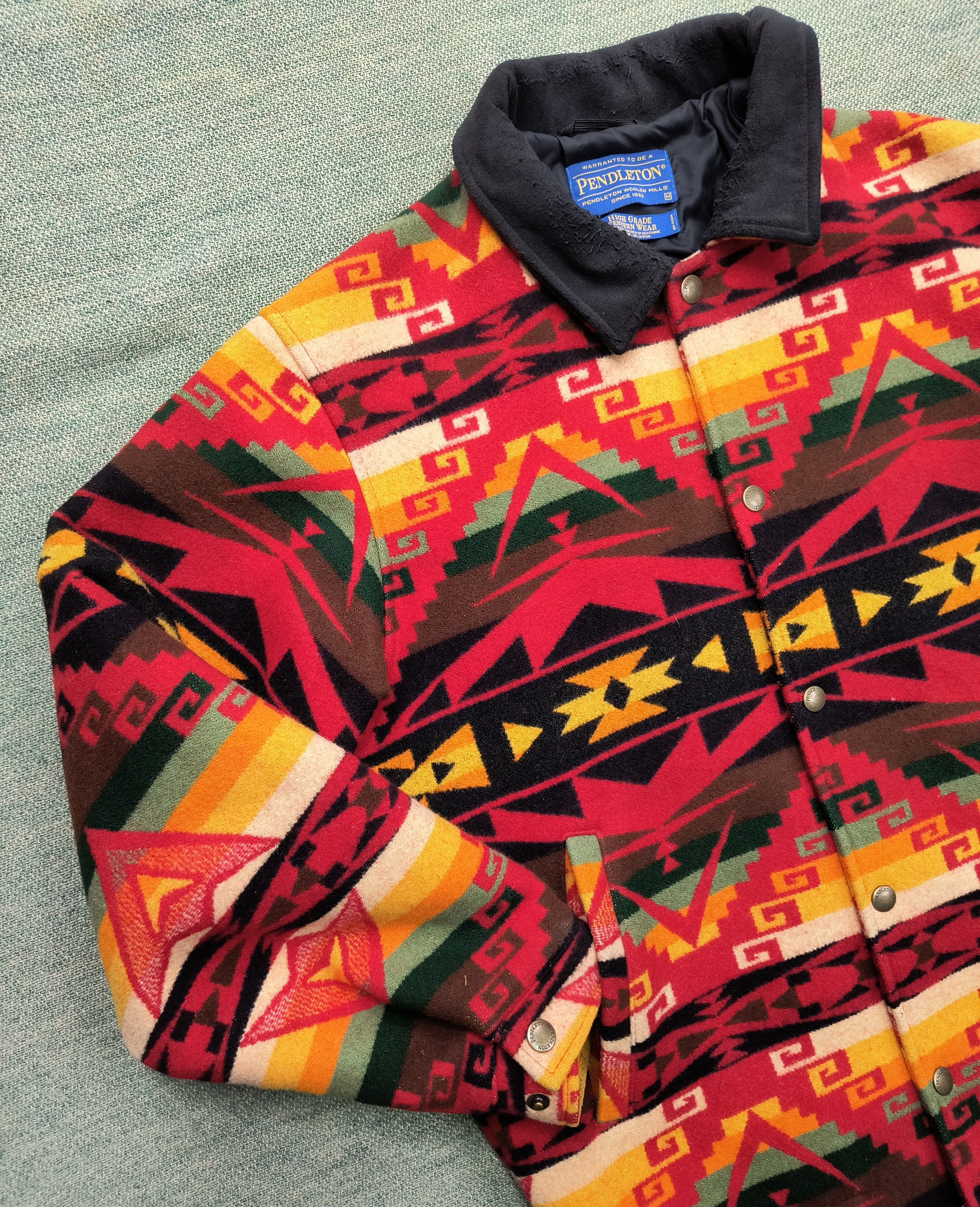 Pendleton Vintage Pendleton native western aztec navajo wool jacket Size US M / EU 48-50 / 2 - 2 Thumbnail