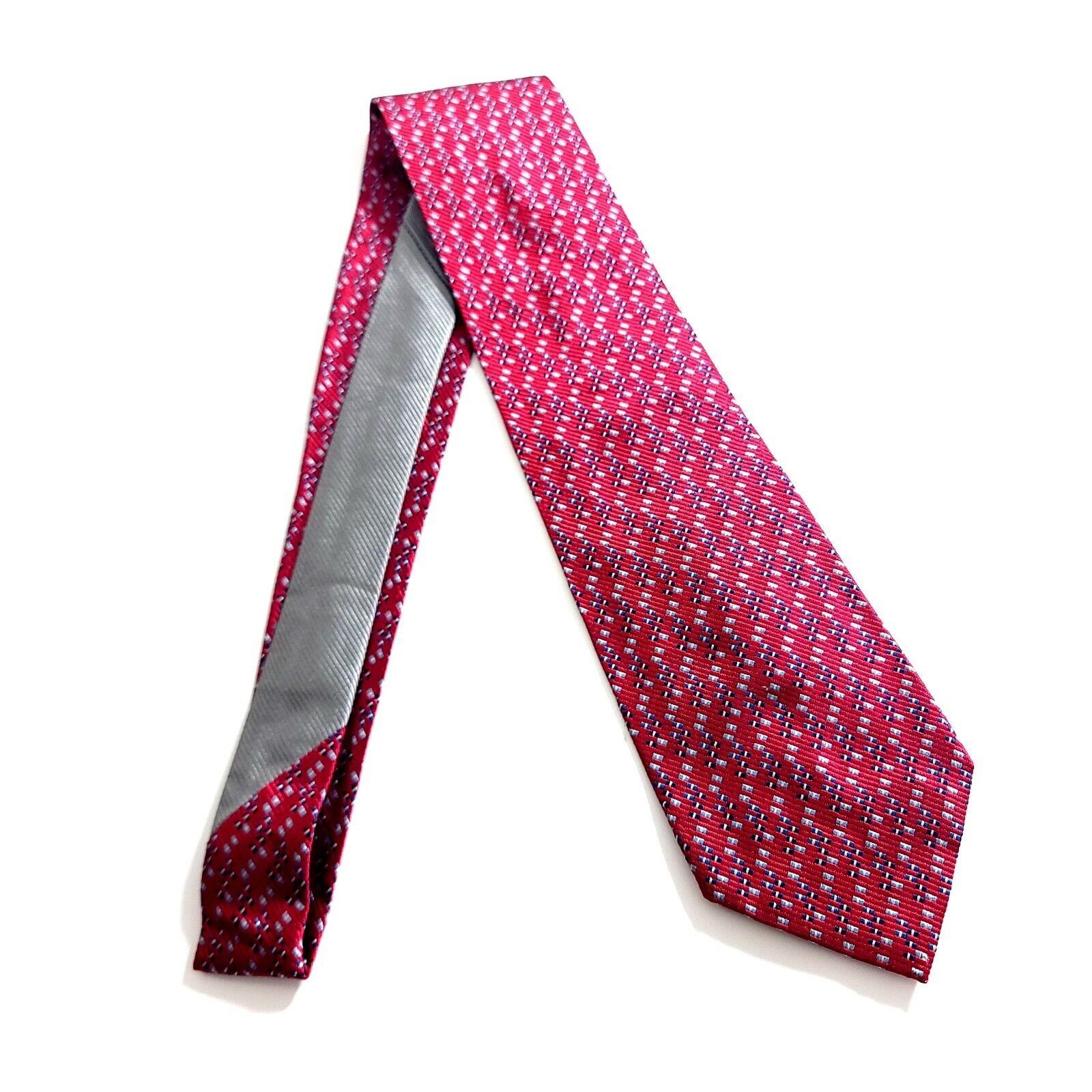 Tommy Hilfiger Tommy Hilfiger Blue Red Woven In England Geometric Two-Tone Size ONE SIZE - 7 Thumbnail