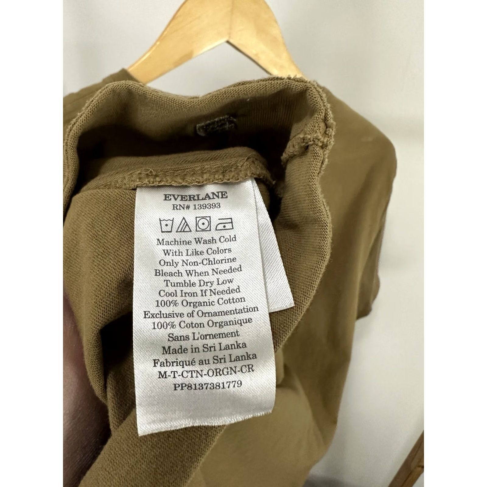 Everlane Everlane Uniform Embroidered Logo T-Shirt Mens Brown Organic Cotton T-Shirt L Size US L / EU 52-54 / 3 - 7 Thumbnail