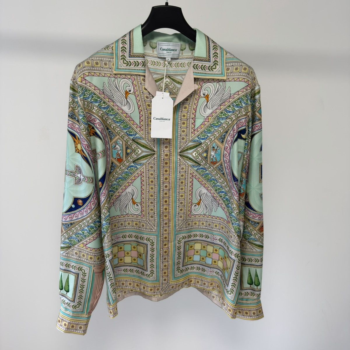 Casablanca ‘Le Labyrinthe’ Patterned Pastel Silk Shirt Size US M / EU 48-50 / 2 - 18 Thumbnail
