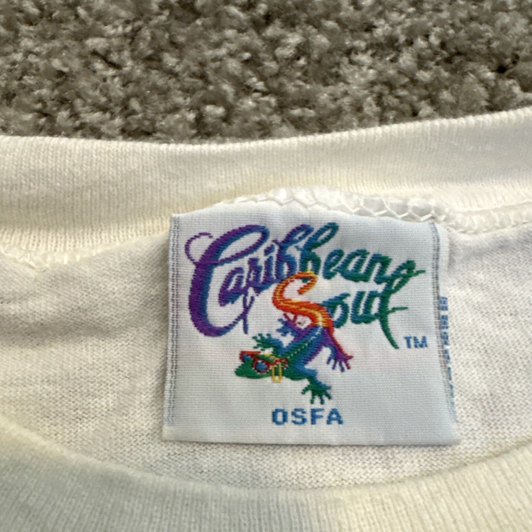 Vintage VTG Caribbean Soul Wrap Around T-Shirt Nature Ocean Fairy White XL 1995 Mens Size US XL / EU 56 / 4 - 5 Thumbnail