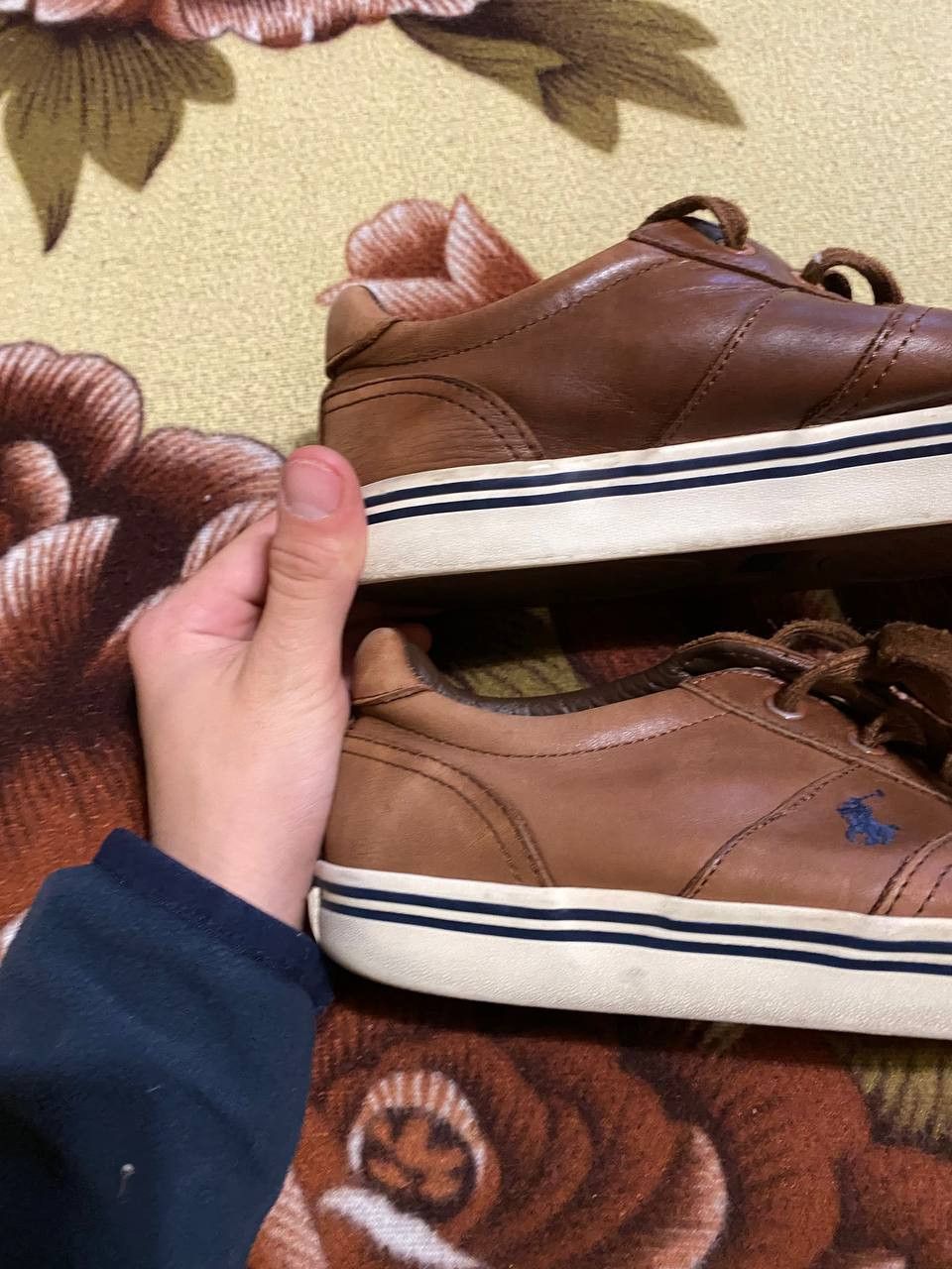 Polo Ralph Lauren Ralph Lauren Polo Tan Up Western Leather Sneakers Shoes Size US 10 / EU 43 - 7 Thumbnail