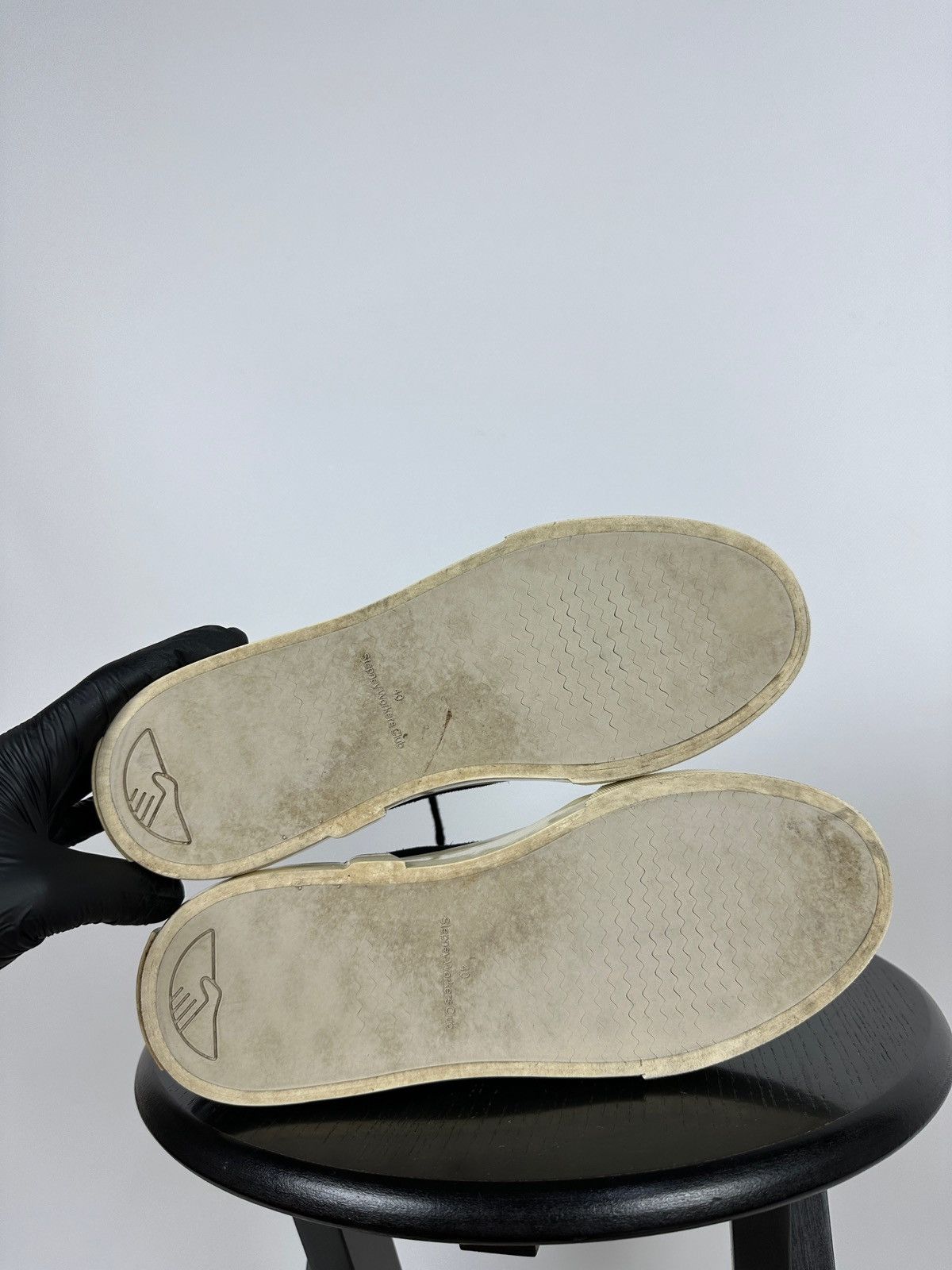 Stepney Workers Club Stepney Workers Club Black Suede Hi-Top Sneakers Size US 7 / EU 40 - 21 Thumbnail