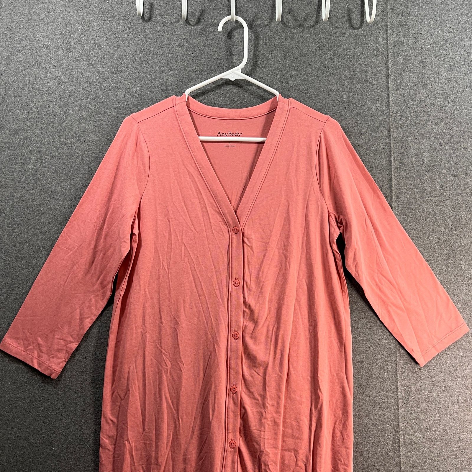 Other AnyBody Cozy Knit Button Front Lone Cardigan Rose Size Small Size S / US 4 / IT 40 - 4 Thumbnail