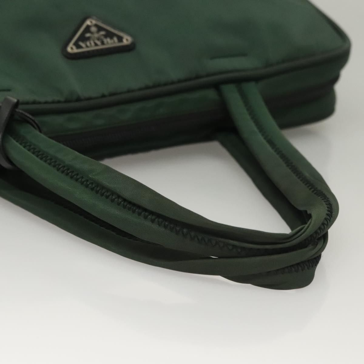 Prada PRADA Hand Bag Nylon Khaki Silver Size ONE SIZE - 8 Thumbnail