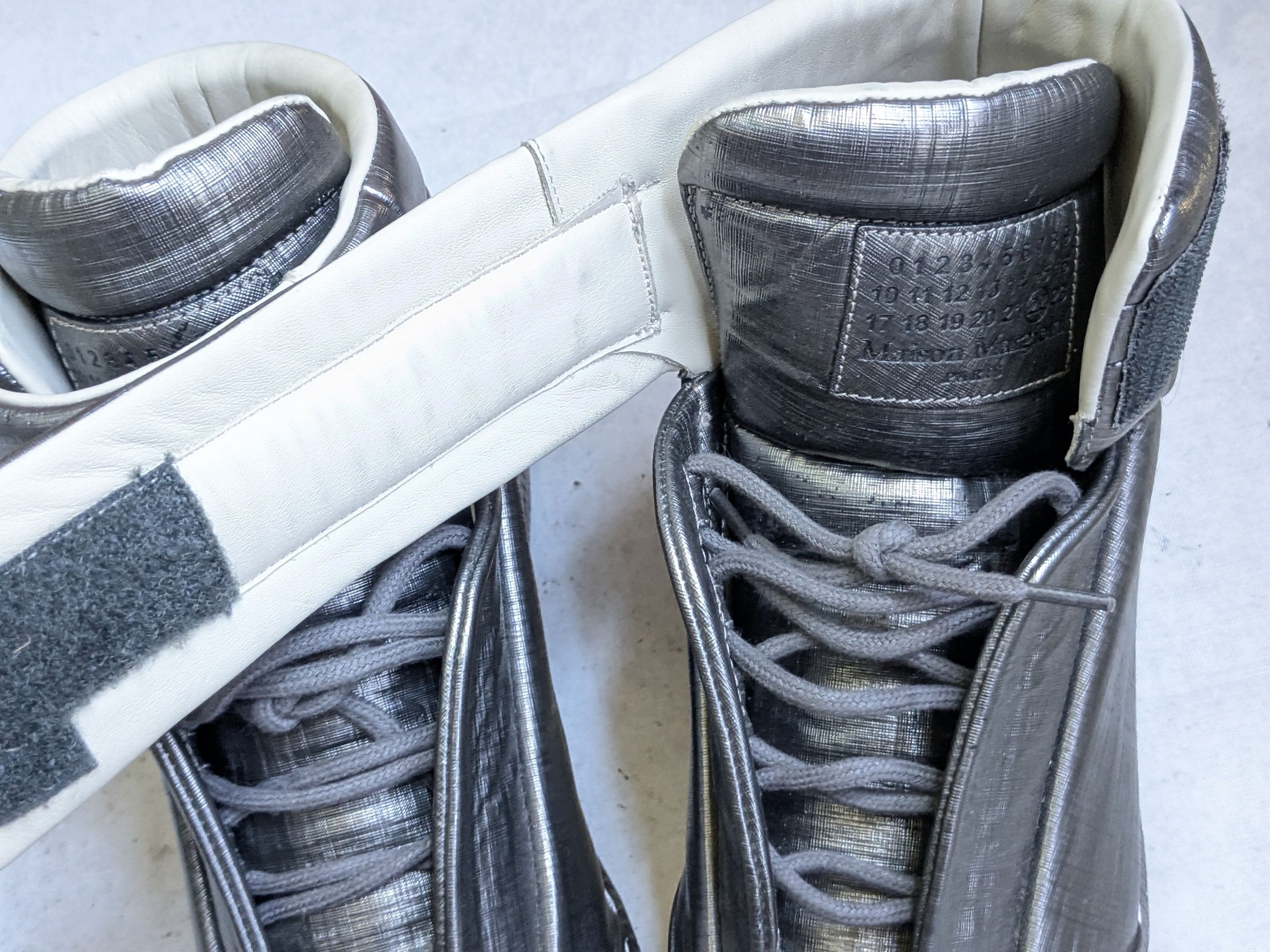 Maison Margiela Maison Margiela Future Silver 8 41 High Tops Leather Size US 8 / EU 41 - 10 Thumbnail