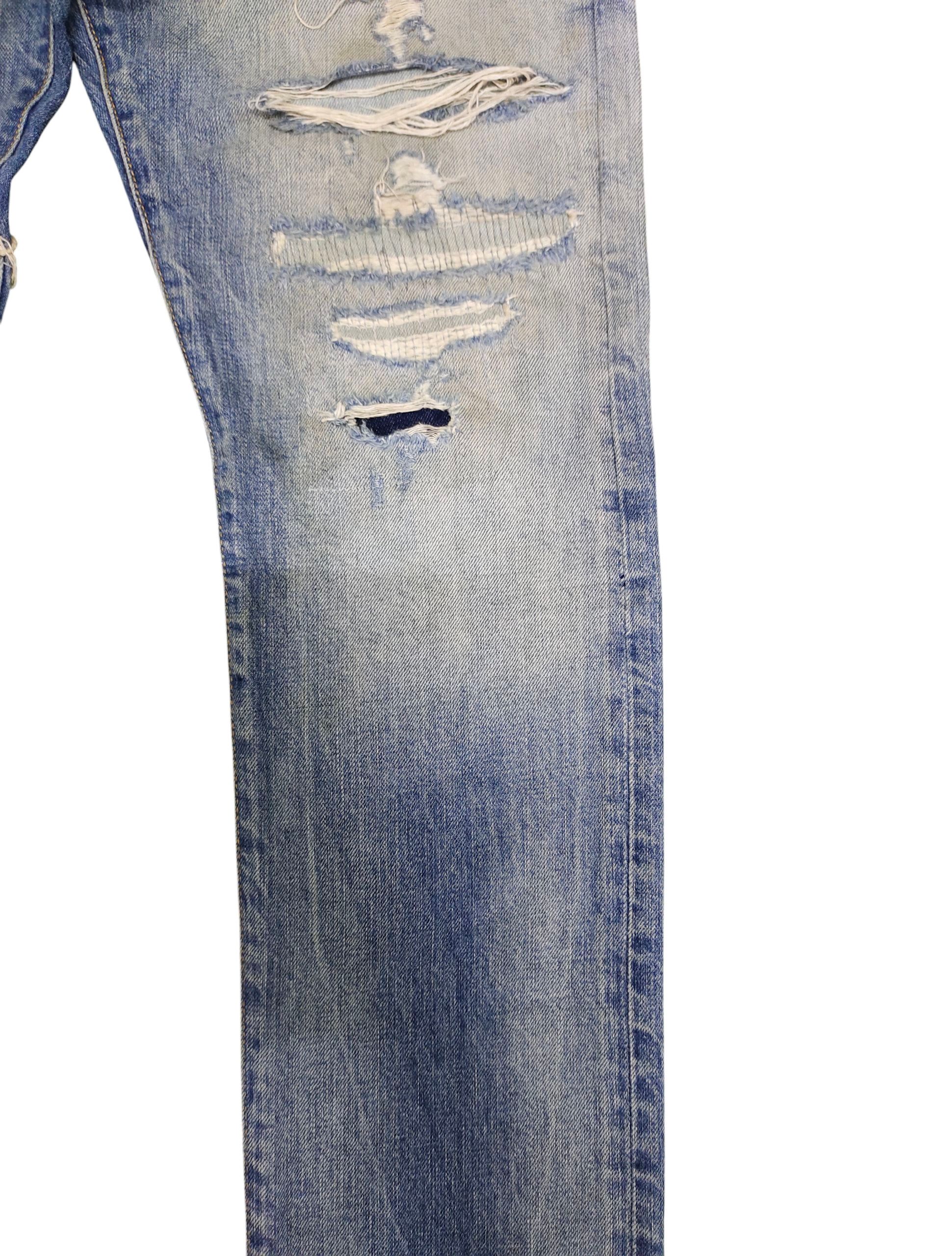 Scotch & Soda Vintage Y2k Scotch & Soda Clawmark Distress Faded Jeans Size US 30 / EU 46 - 3 Thumbnail