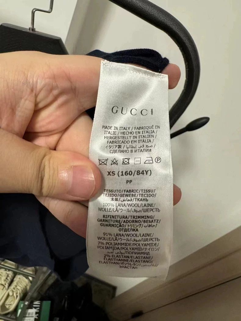Gucci Gucci Letter pattern printed short-sleeved sweater 2501-Nex Size US XS / EU 42 / 0 - 4 Thumbnail