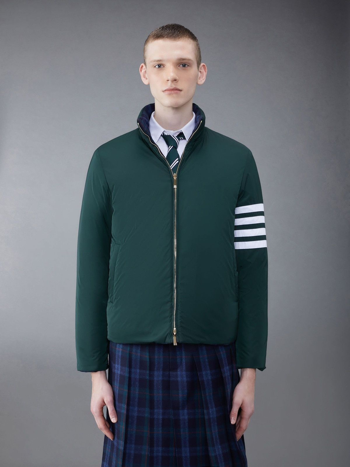 Thom Browne Thom Browne Reversible Zip-Up Down Jacket Size US M / EU 48-50 / 2 - 1 Thumbnail