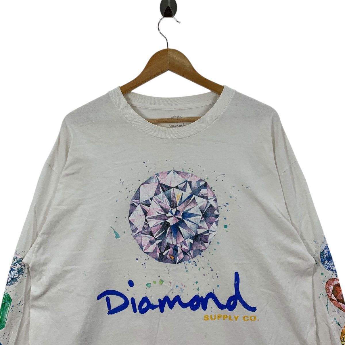 Diamond Supply Co. DIAMOND SUPPLY CO Types Of Diamonds All Over Print Tshirt Size US XL / EU 56 / 4 - 2 Thumbnail