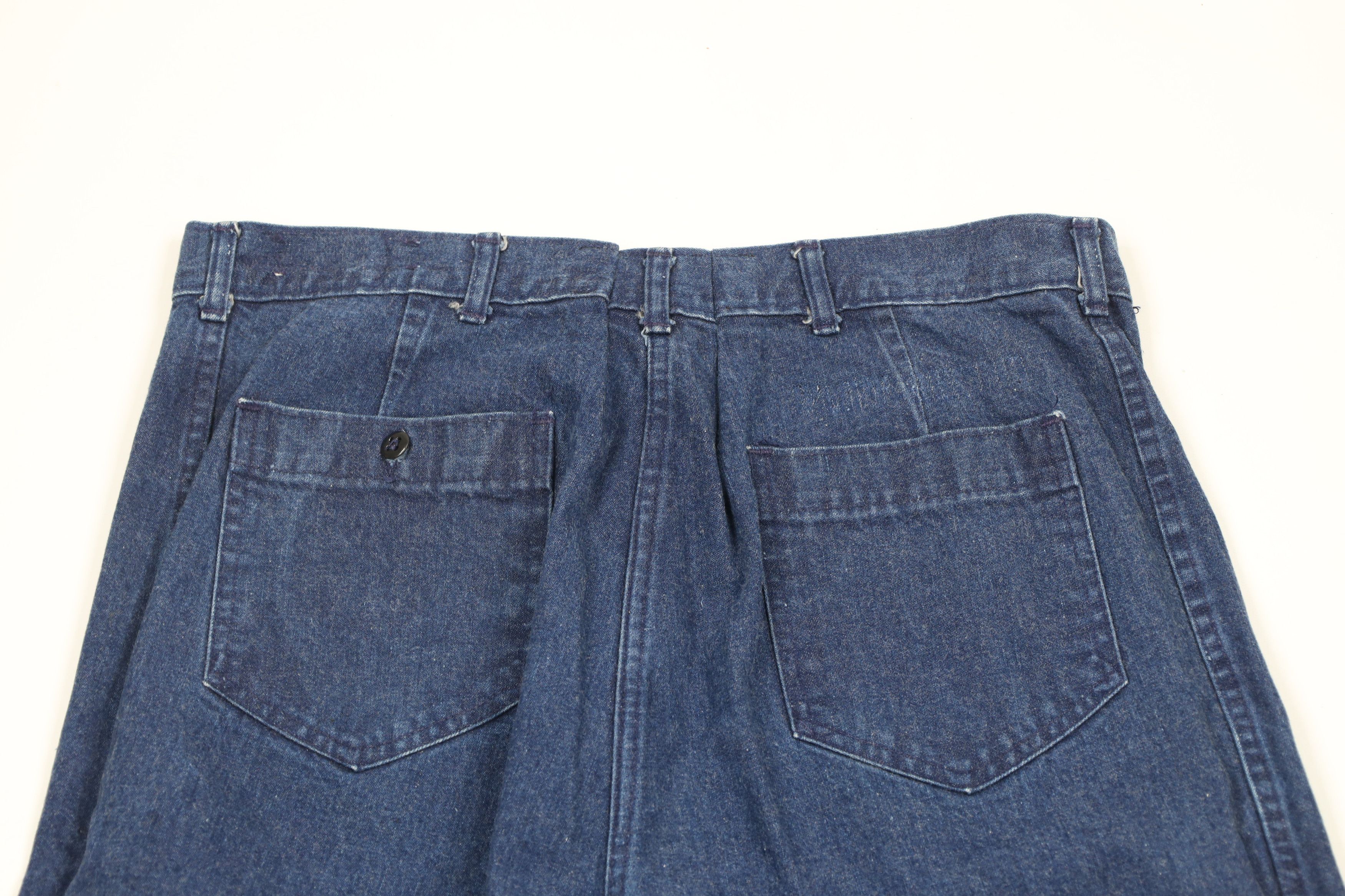 Vintage Vintage 50s 60s Military Navy Bell Bottoms Denim Jeans USA Size US 34 / EU 50 - 10 Thumbnail