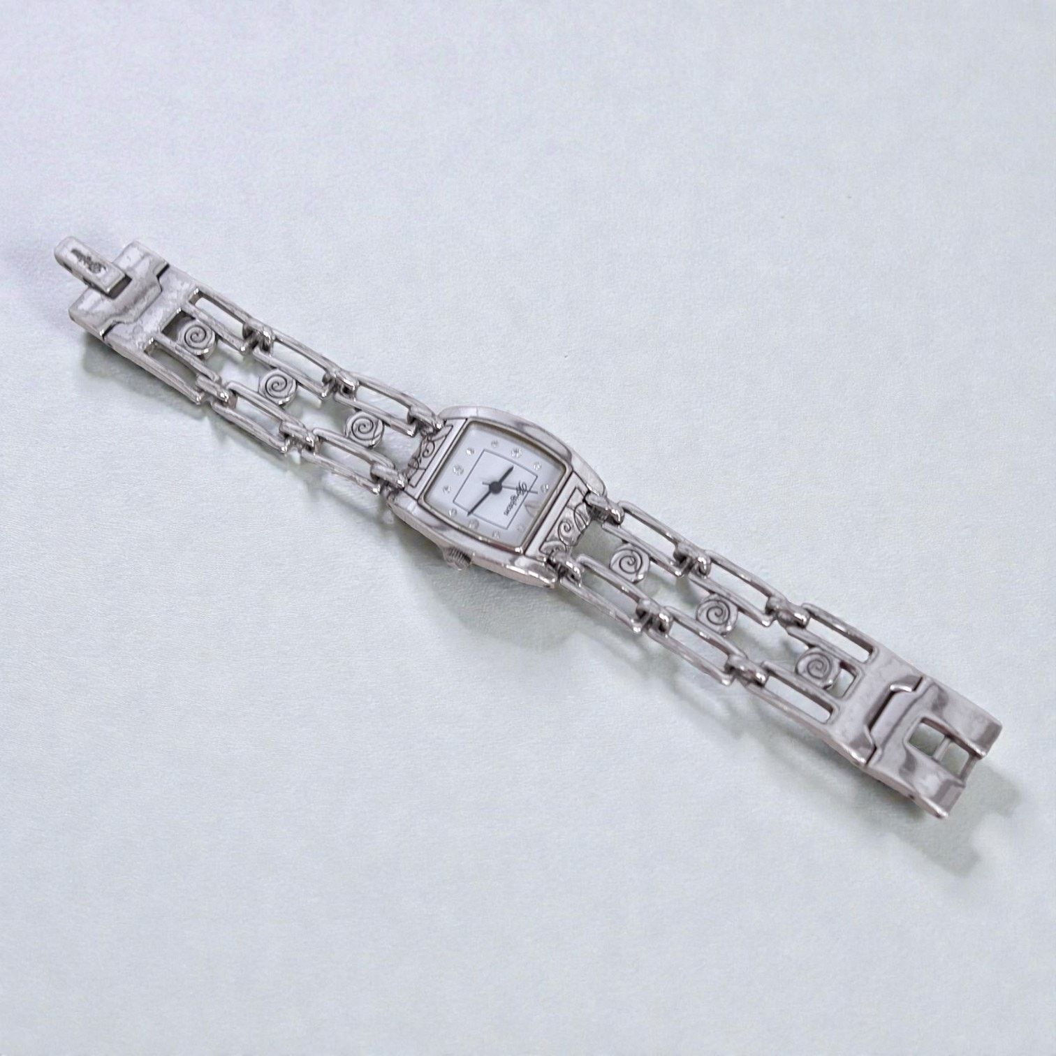 Brighton Brighton Malibu Watch Square Links Swirl Design Silver Size ONE SIZE - 3 Thumbnail