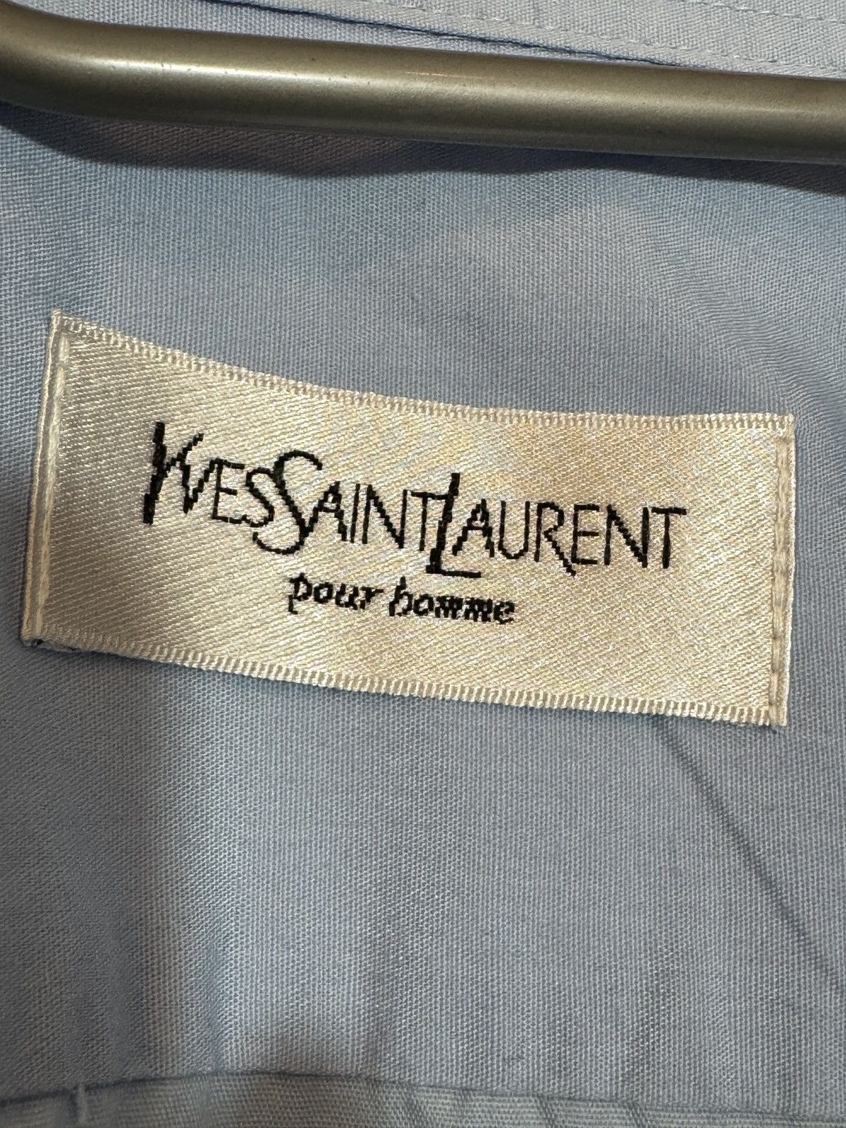Yves Saint Laurent Yves Saint Laurent Men’s Dress Shirt XL Light Blue– Like New Size US XL / EU 56 / 4 - 5 Thumbnail