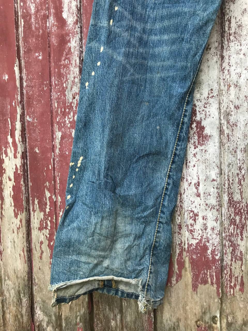 If Six Was Nine BigTrain Distressed Grunge Denim Size US 34 / EU 50 - 6 Thumbnail