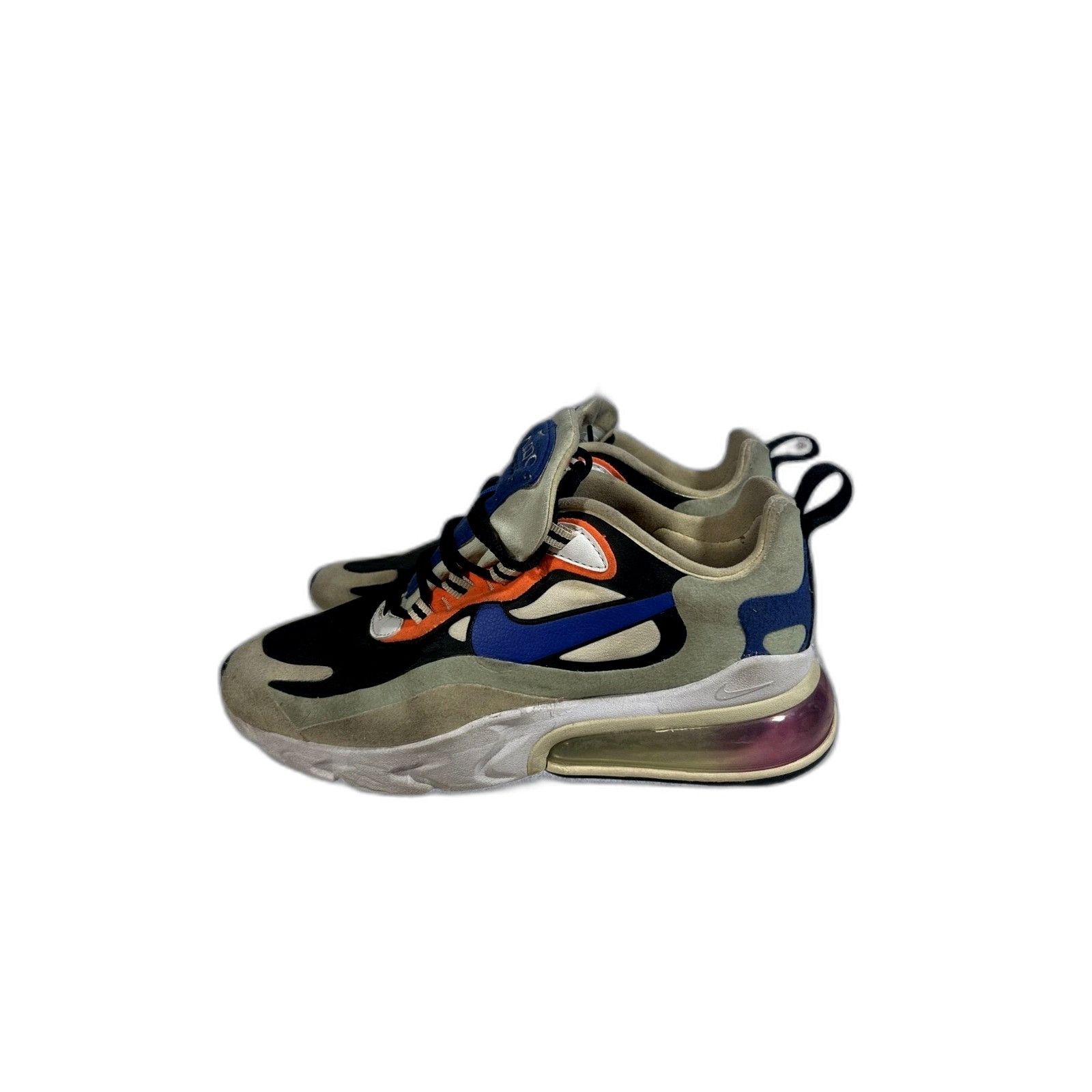 Nike Nike Air Max 270 React Womens Size 8 Cream Running Shoes Sne Size US 8 / EU 41 - 5 Thumbnail