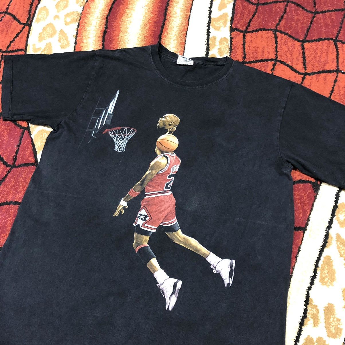 1992 Nike Michael Jordan Ham dunk Tシャツ Michael Jordan Space Jam Ham Dunk T-shirt - TokoPyramid