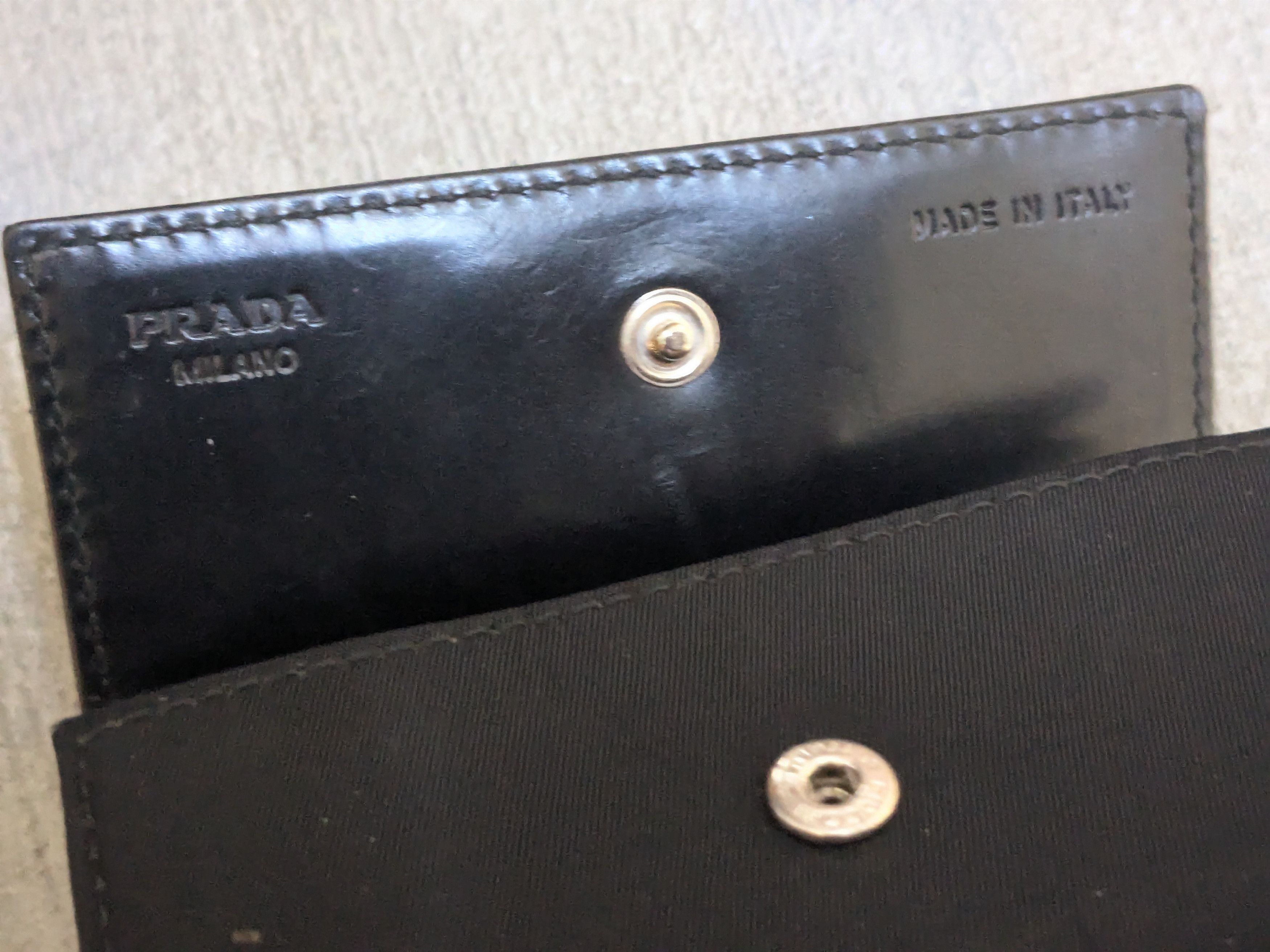 Prada Prada Wallet Black Nylon Leather Bifold Cardholder Italy Y2K Size ONE SIZE - 7 Thumbnail