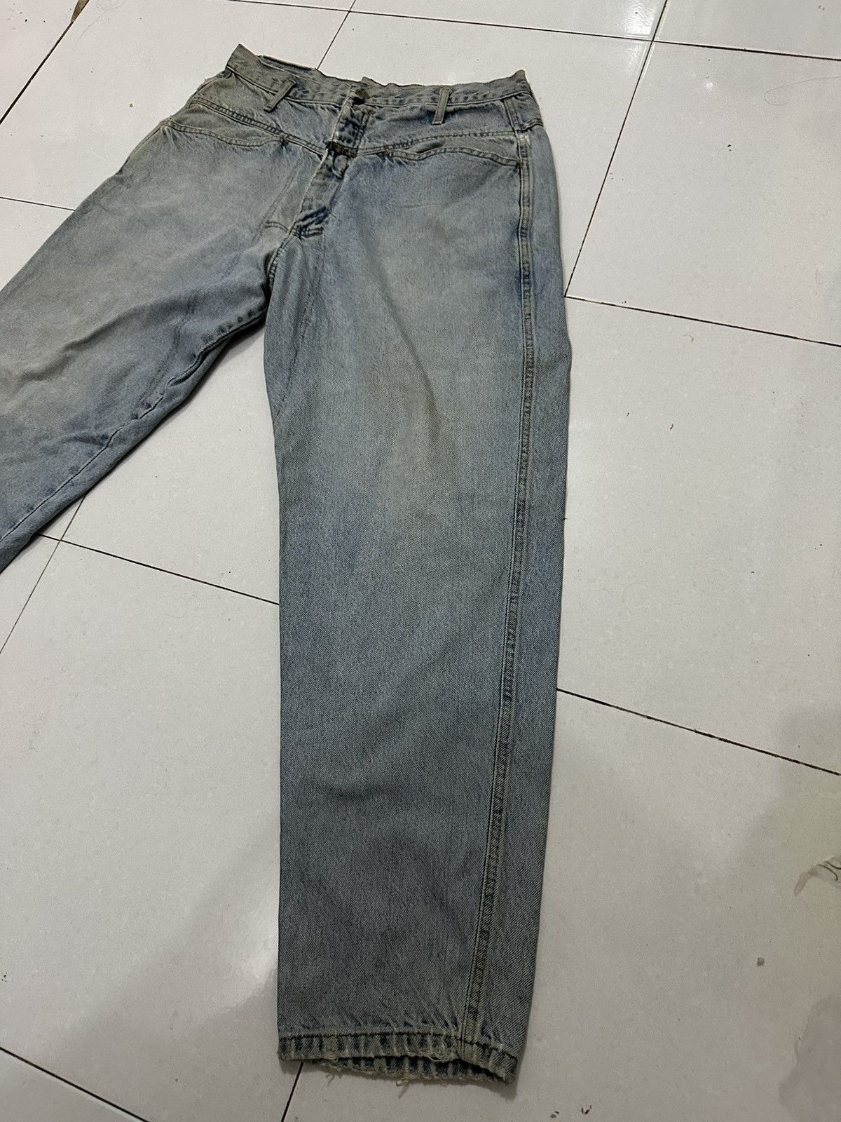 Marithe + Francois Girbaud 80’s Distress Marithe Francois Girbaud Closed Design Jeans Size US 30 / EU 46 - 4 Thumbnail