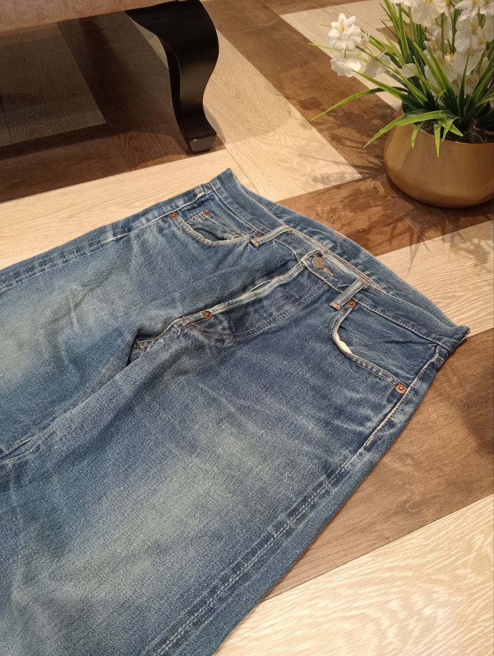 Hysteric Glamour VINTAGE HYSTERIC GLAMOUR KINKY BLUE DENIM SELVEDGE PANTS Size US 32 / EU 48 - 6 Thumbnail