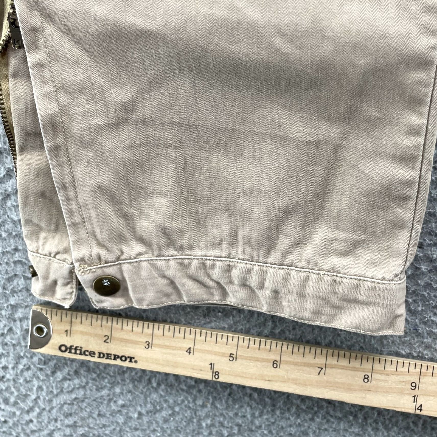 Free People Free People Pants Women's Khaki Utility Low Rise 5/6 31x31 Beige Cotton Casual 90s Y2k Gorpcore Safari Mens Womens Size 28" / US 6 / IT 42 - 4 Thumbnail