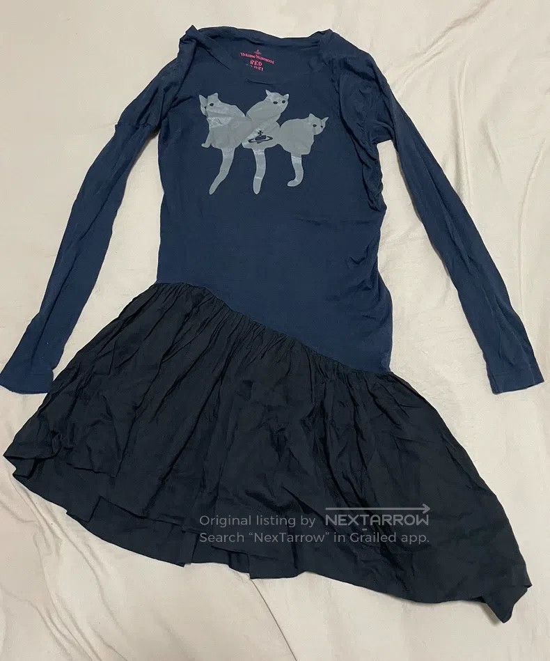 Vivienne Westwood Vivienne Westwood Silver cat heart Saturn print irregular Size M / US 6-8 / IT 42-44 - 3 Thumbnail