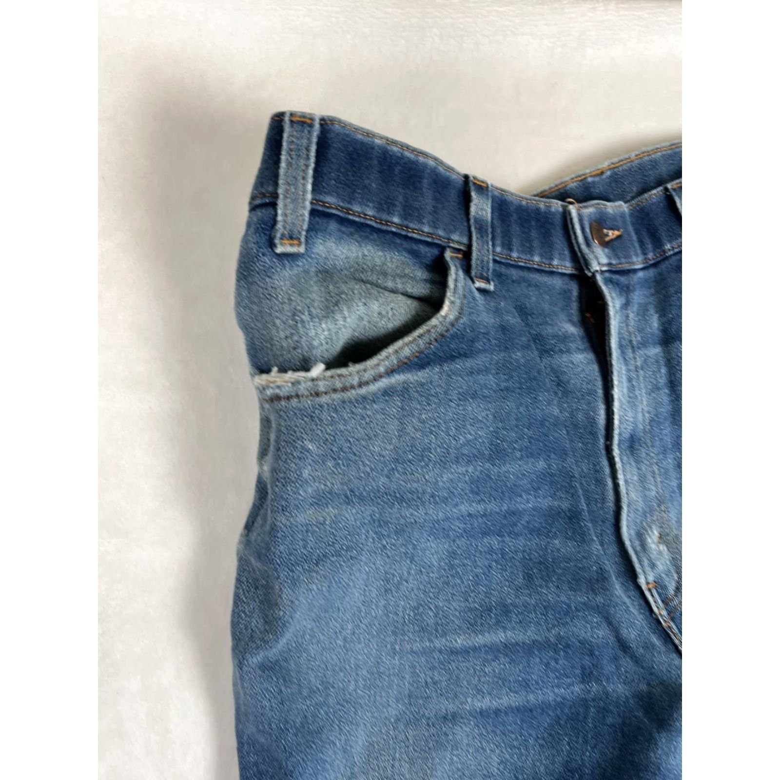 Levi's VINTAGE Levi's Action Jeans Mens 38x30 Blue Jeans Regular Waist 38 Inseam 30 USA Made Denim Size US 38 / EU 54 - 7 Thumbnail