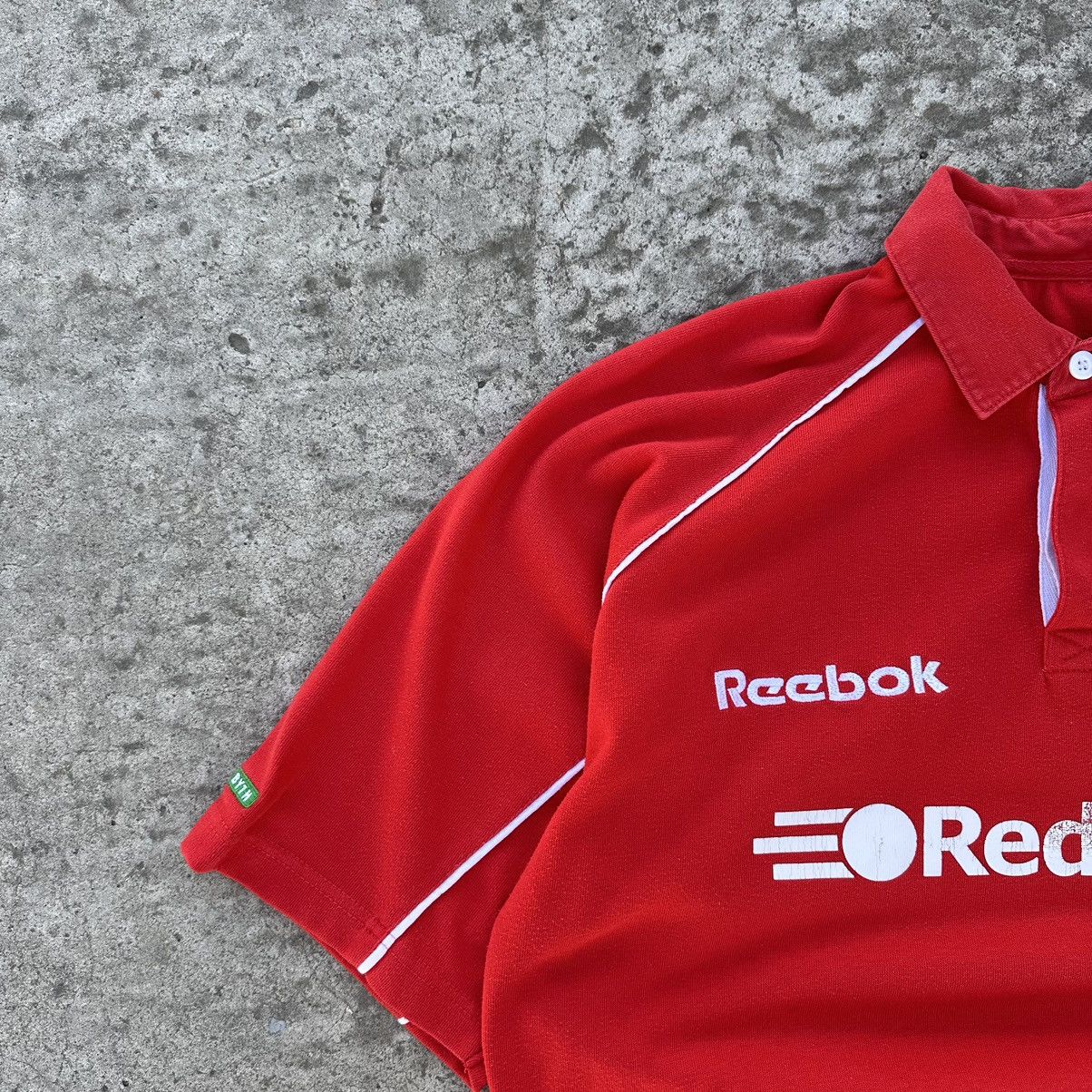 Reebok × Vintage Vintage T-shirts Reebok WRU Rugby Polo Redstone Y2K 00s Size US L / EU 52-54 / 3 - 3 Thumbnail