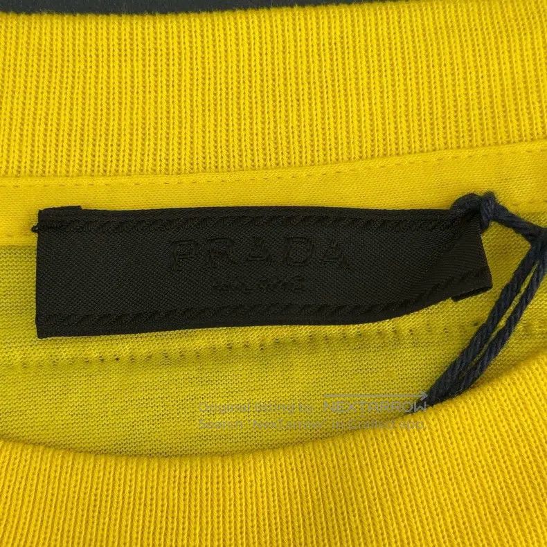 Prada Prada Yellow and black printed woollen triangle short slee Size US S / EU 44-46 / 1 - 5 Thumbnail