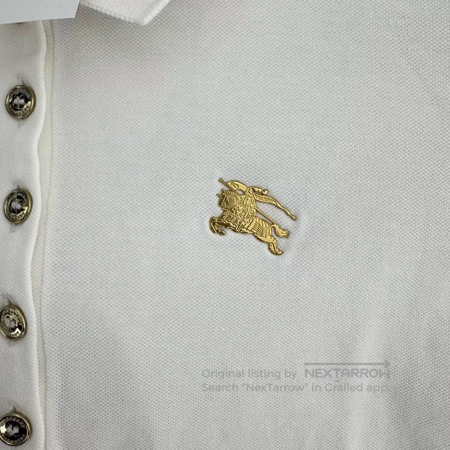 Burberry Burberry Gold Crest Long Sleeve Polo. Size US S / EU 44-46 / 1 - 6 Thumbnail