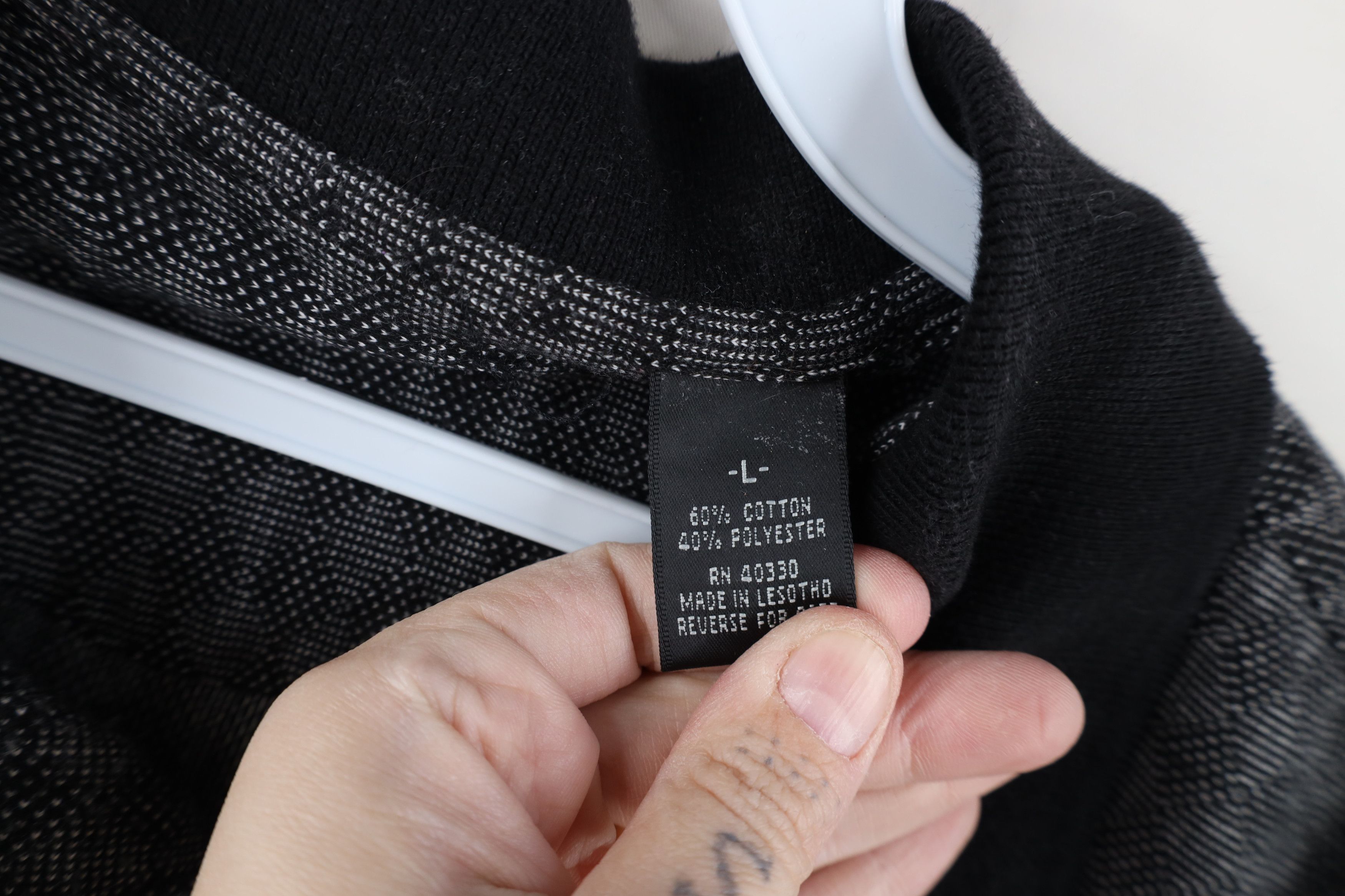 Vintage Vintage Streetwear Diamond Collared Golf Polo Shirt Black Size US L / EU 52-54 / 3 - 9 Thumbnail
