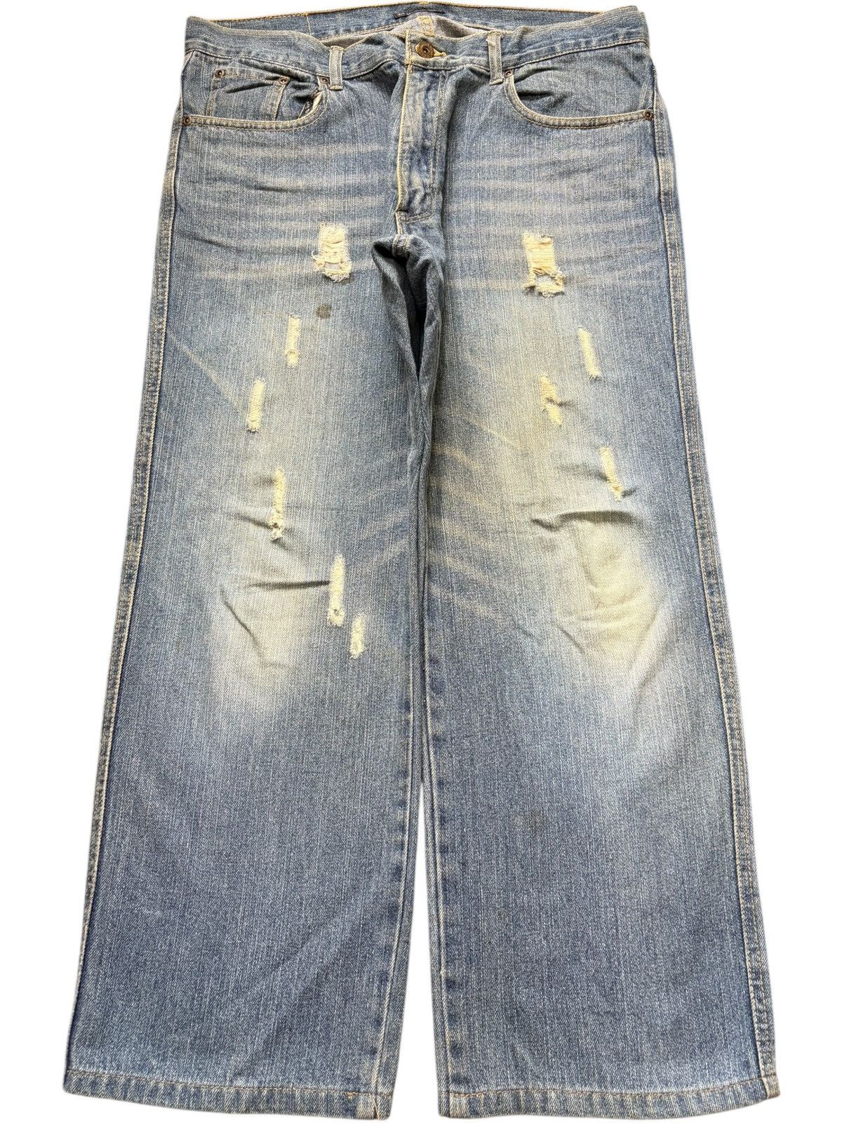 Acne Studios Vintage Japanese Brand Distressed Baggy Jeans Size 34" / US 12 / IT 48 - 1 Thumbnail