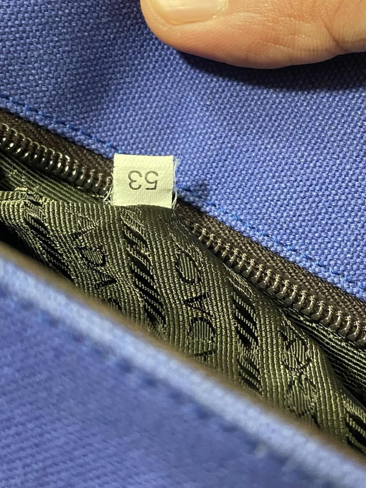Prada Prada Blue Canvas Leather BuckleFlap Crossbody Messenger Bag Size ONE SIZE - 10 Thumbnail