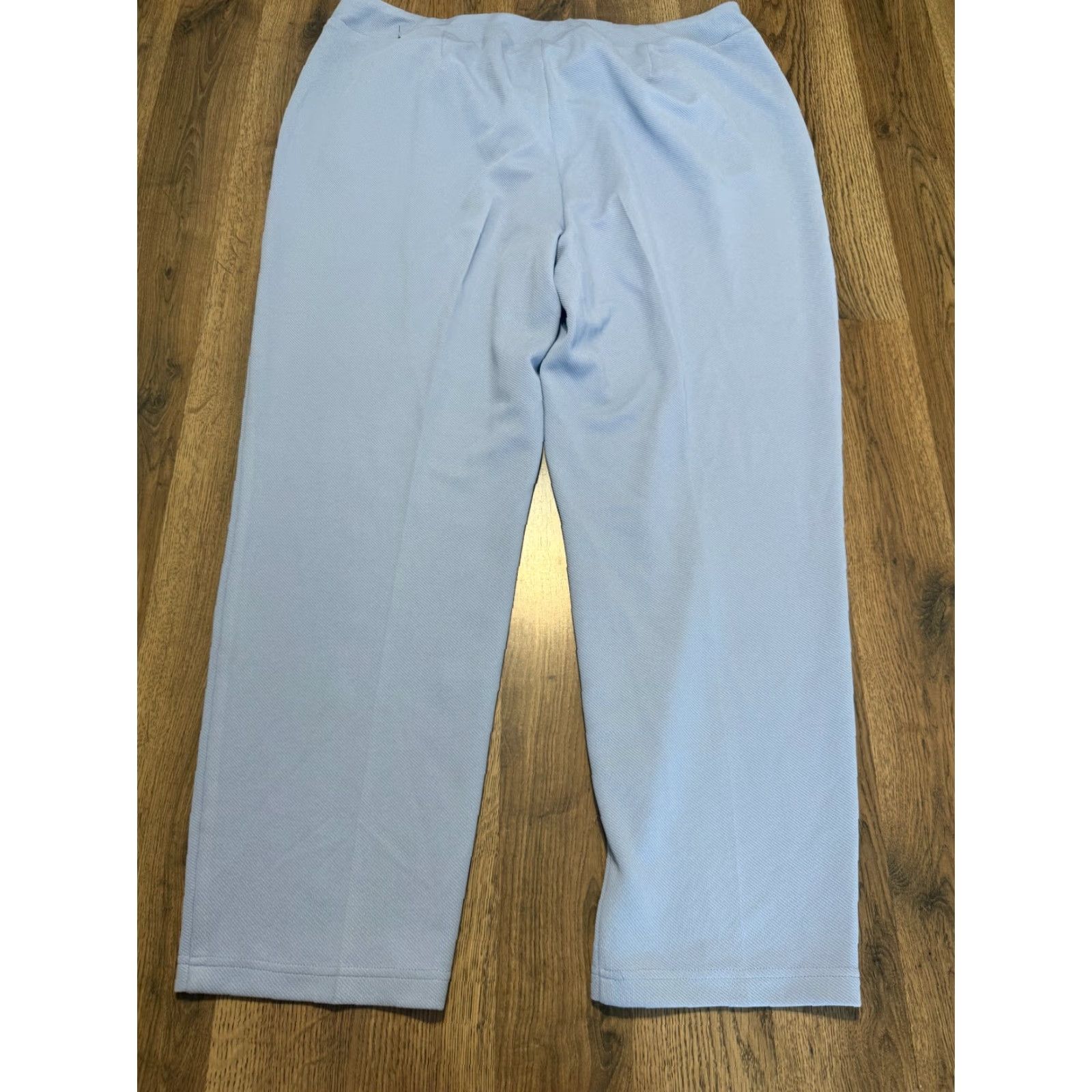 Vintage SOHO Pants Women's 3X Blue Light Wash Pull On Zip Pockets Dress Pants Size 40" / US 18 - 2 Thumbnail