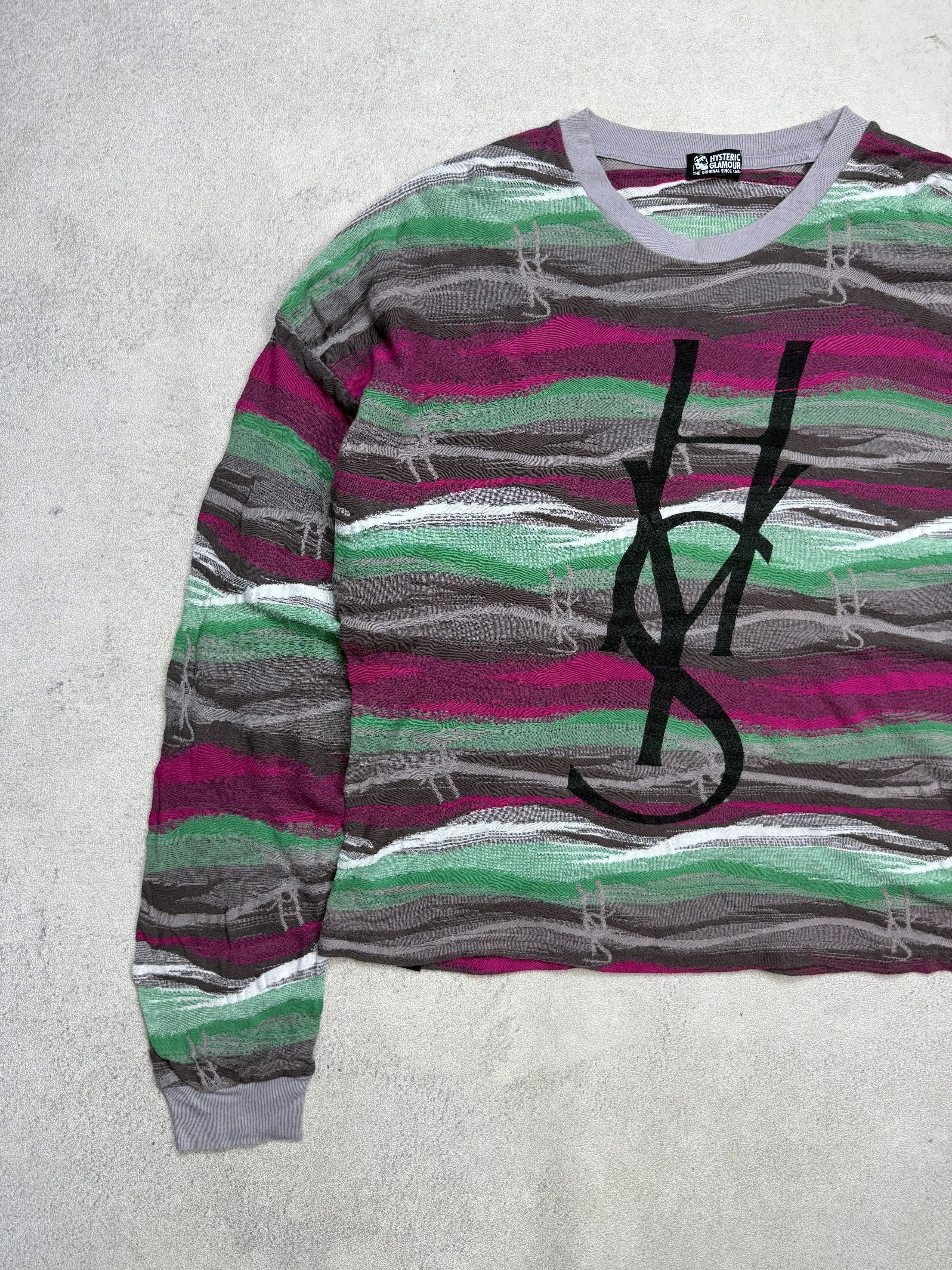 Hysteric Glamour Hysteric Glamour YSL Logo Multicolor Boxy Sweater Size US M / EU 48-50 / 2 - 2 Thumbnail