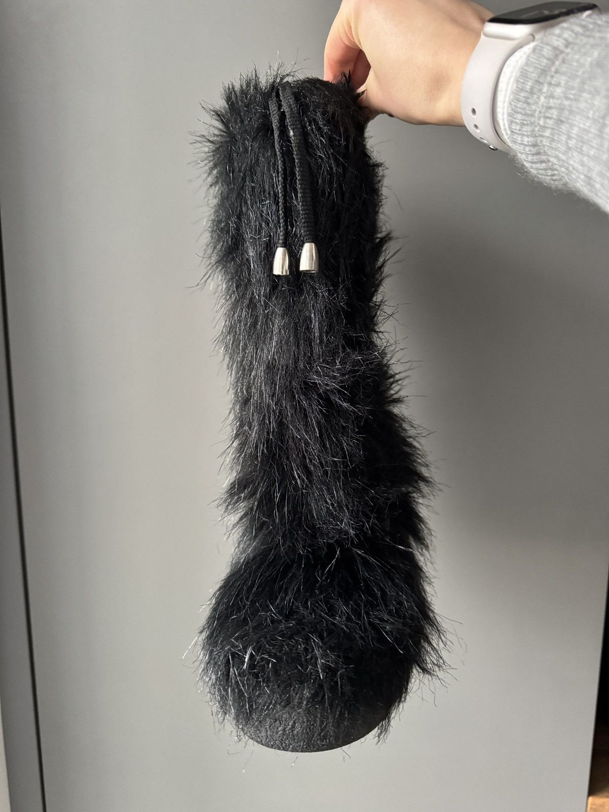 Japanese Brand Vintage DOLOMITE GOAT HAIR WOOL LINED YETI FUR BOOTS Size US 7 / IT 37 - 8 Thumbnail