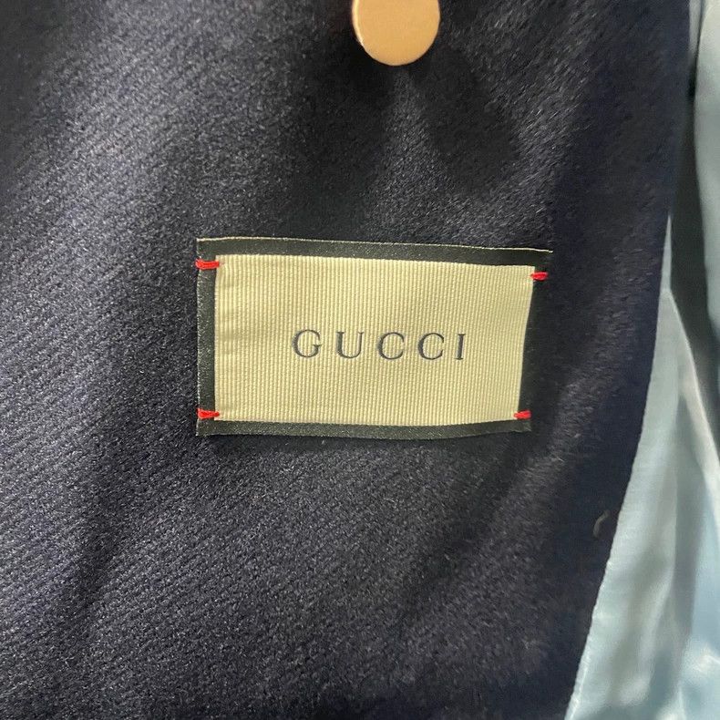 Gucci Gucci Navy blue logo striped suit 2501-Nextarrow Size 50R - 3 Thumbnail