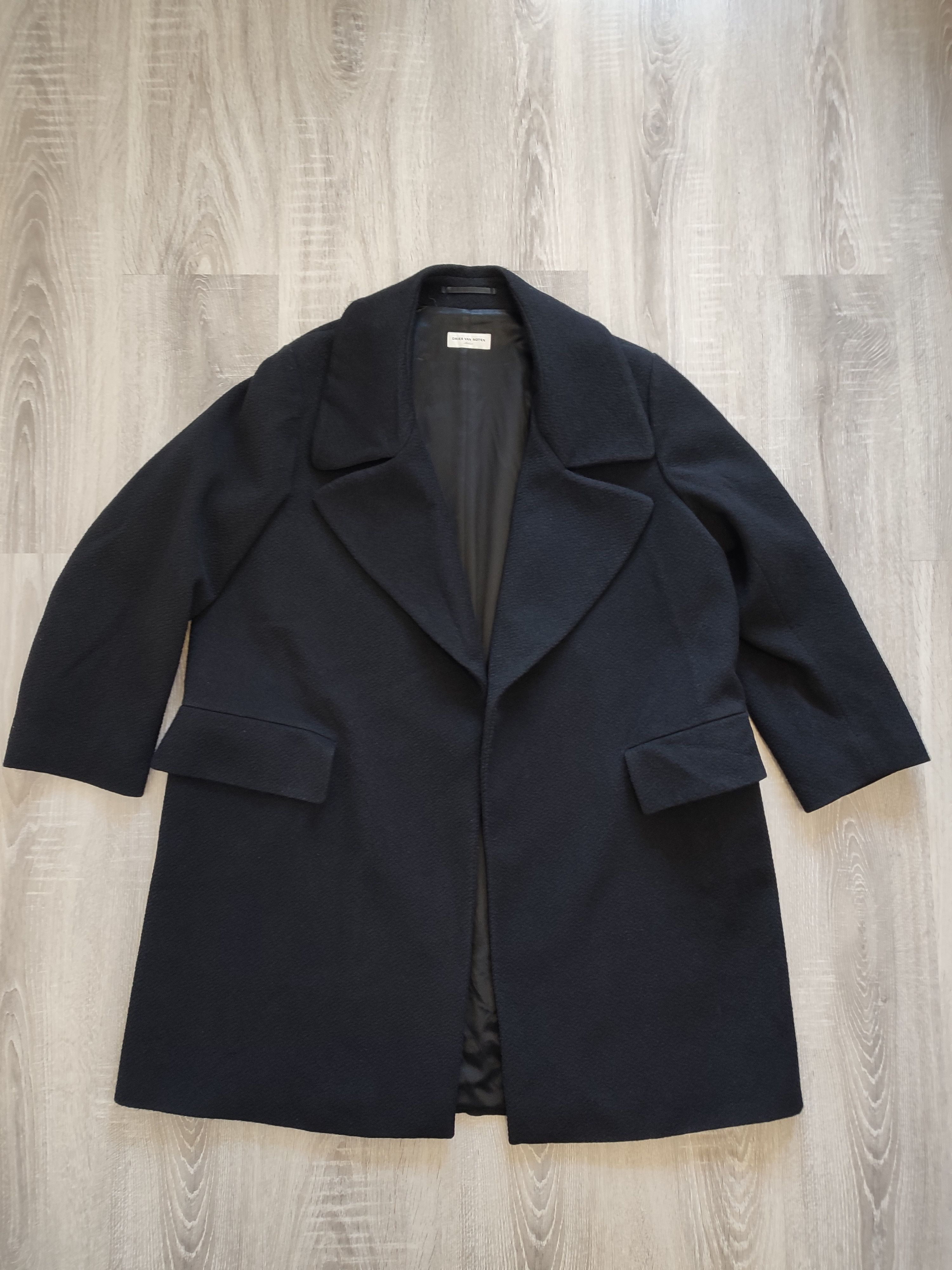 Dries Van Noten Dries Van Noten Black Wool Coat M Size M / US 6-8 / IT 42-44 - 2 Thumbnail